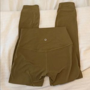 Lululemon align leggings 25” yellow/green